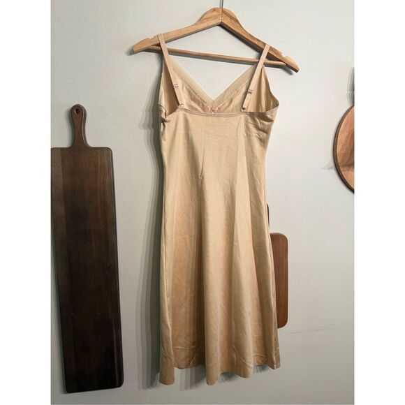Spanx Nude Tan Simplicity Lingerie Full Shaping Strap Half Slip Shapewear Large - Picture 3 of 5